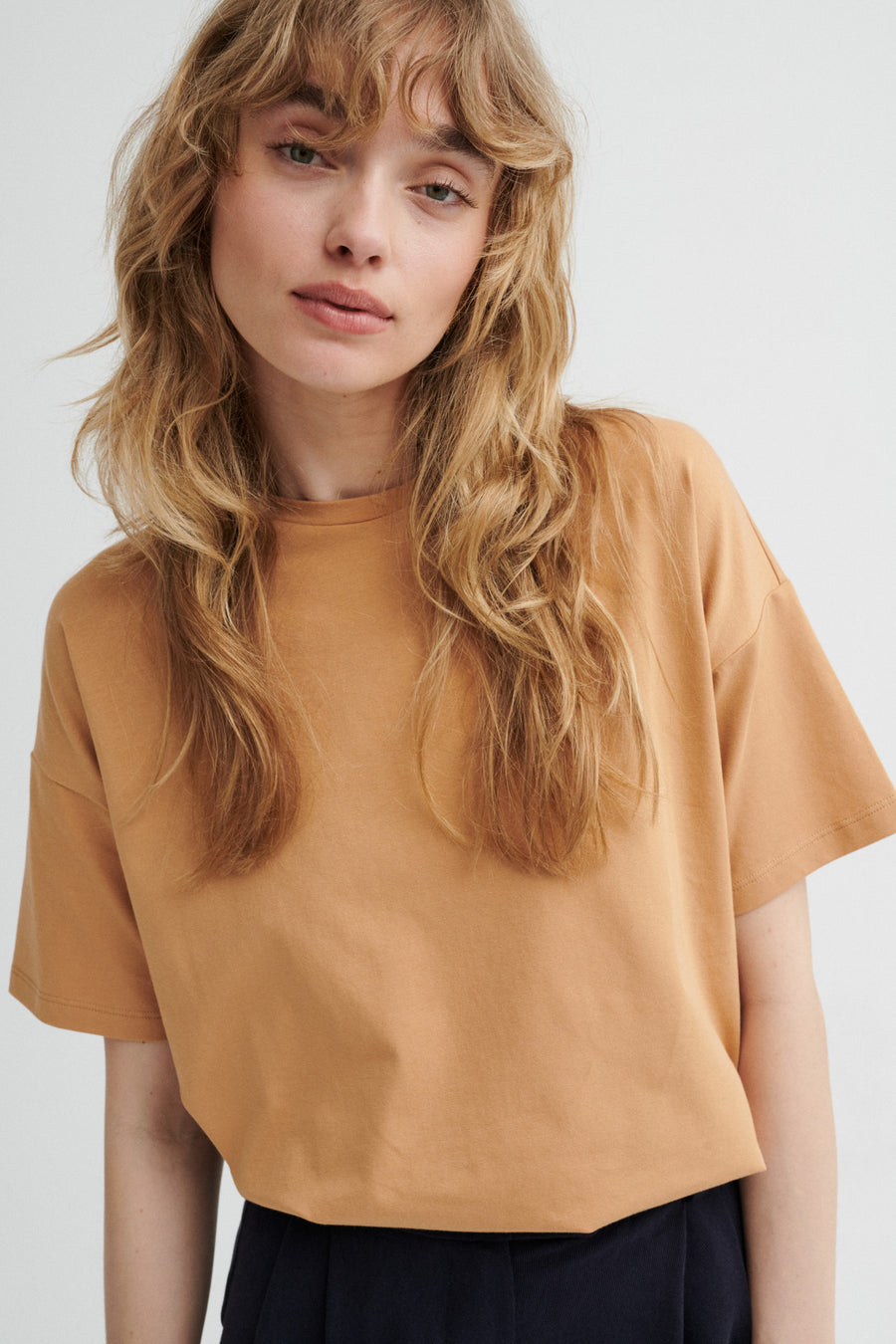 T-shirt in organic cotton / 13 / 27 / caramel