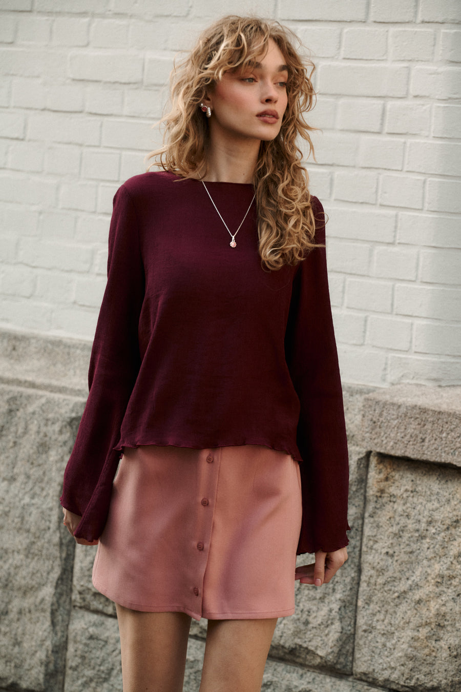 Skirt in Tencel™ / 07 / 17 / blush red