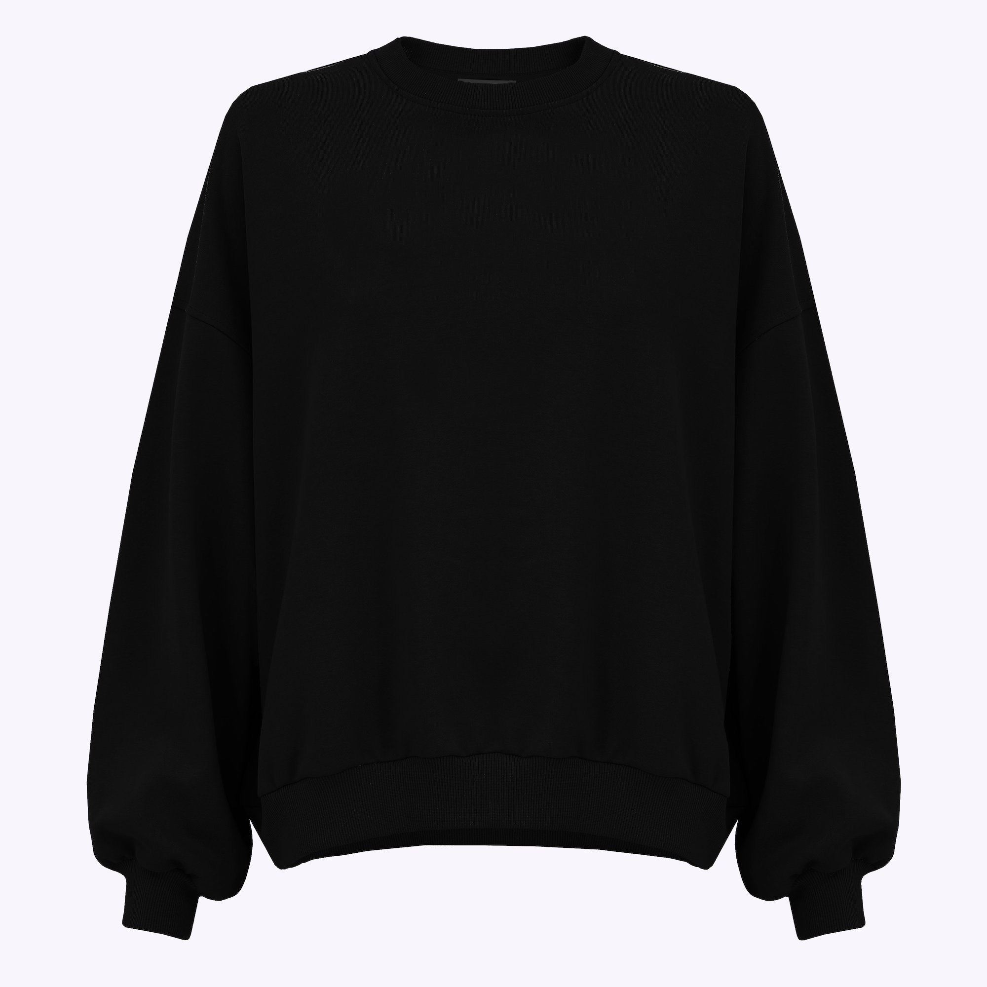 Sweatshirt in organic cotton / 17 / 12 / onyx black