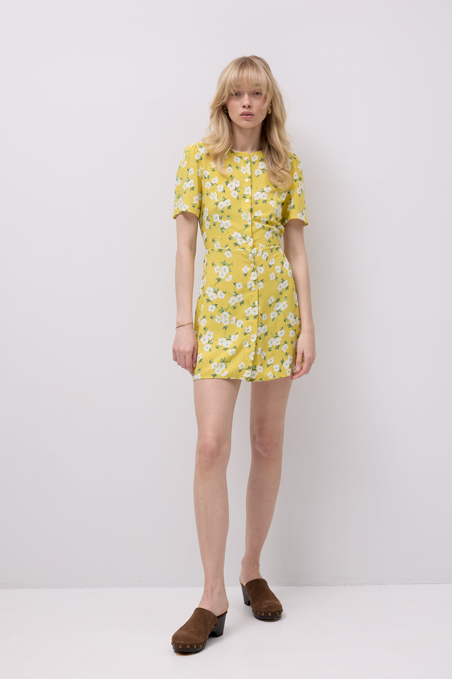 Dress in viscose / 03 / 40 / lemon blossom