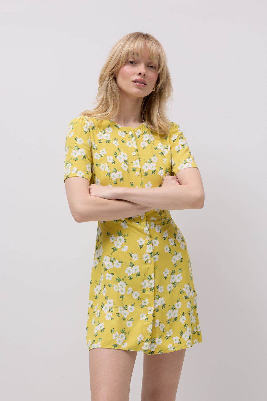 Dress in viscose / 03 / 40 / lemon blossom