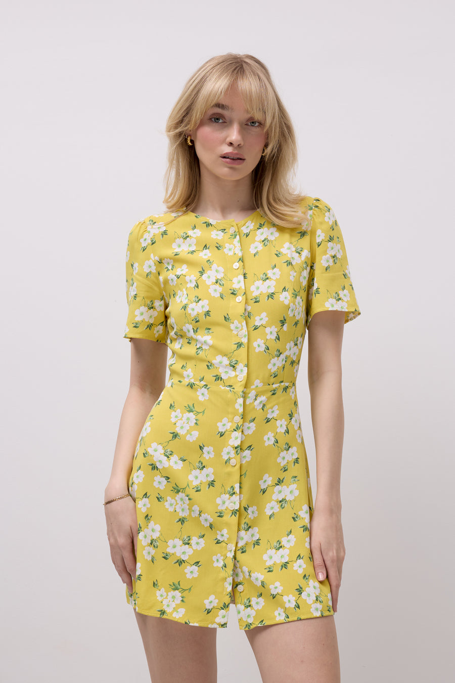 Dress in viscose / 03 / 40 / lemon blossom
