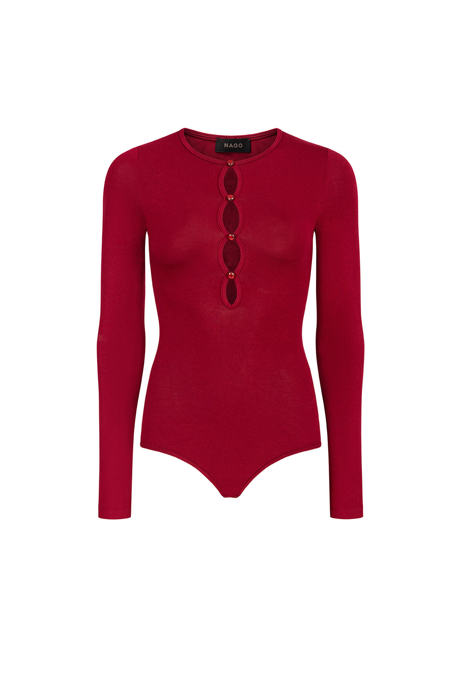 Bodysuit in viscose / 01 / 44 / merlot red