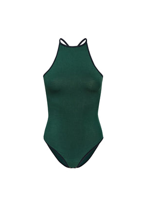 Bodysuit in viscose / 01 / 43 / vintage green