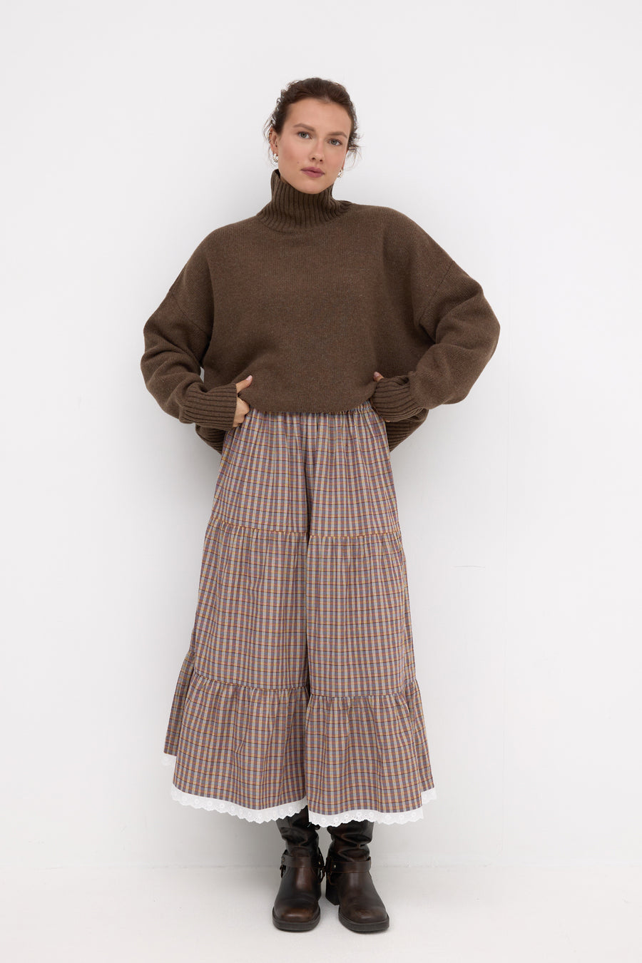 Skirt in cotton / 07 / 27 / vintage plaid