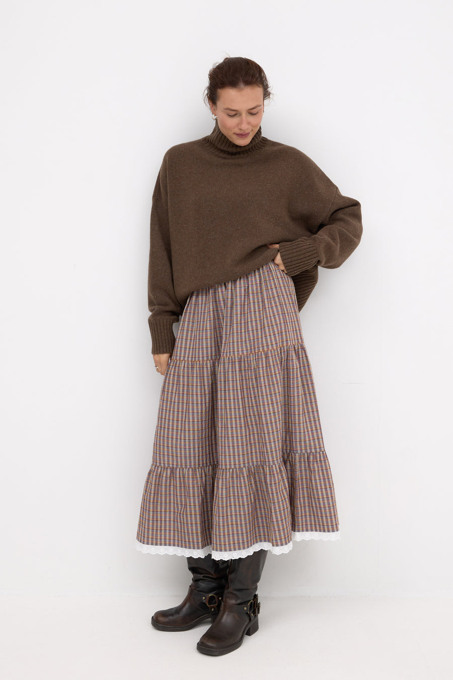Skirt in cotton / 07 / 27 / vintage plaid