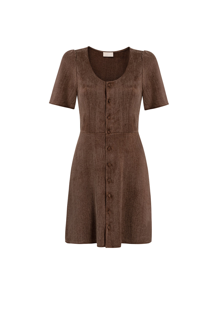 Dress in lyocell & viscose blend / 03 / 28 / milk chocolate