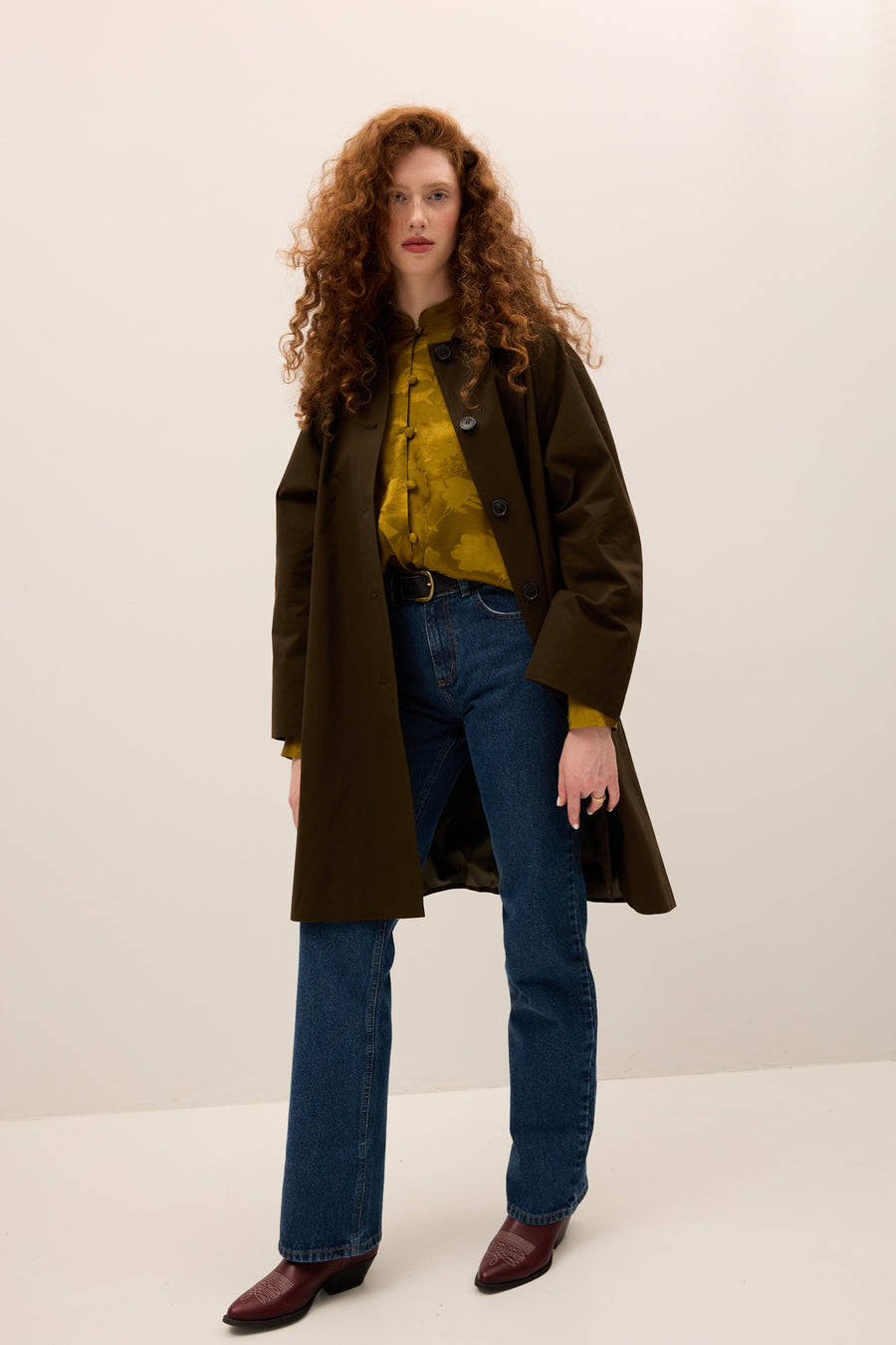 Cotton coat / 18 / 20 / moss green