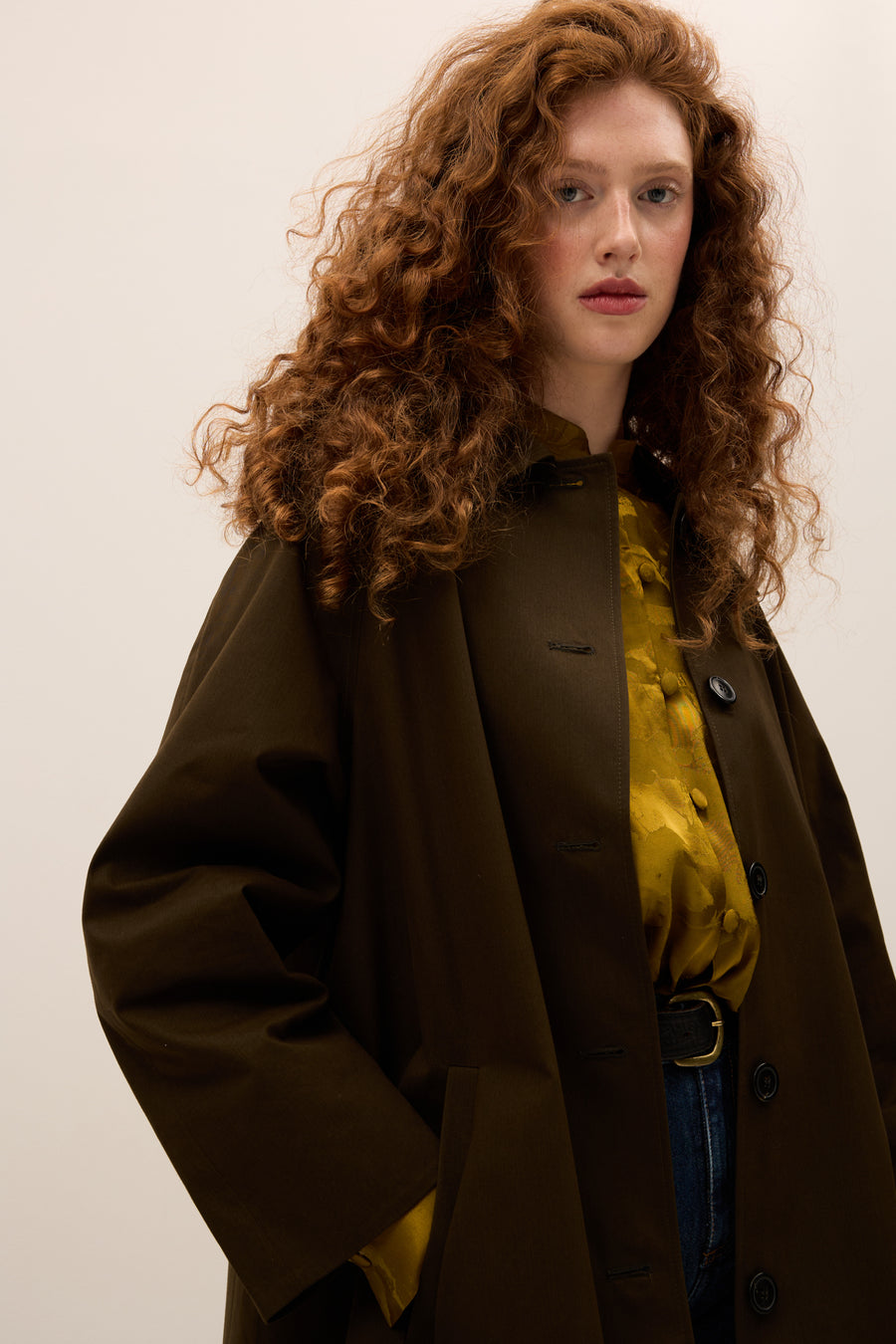 Cotton coat / 18 / 20 / moss green