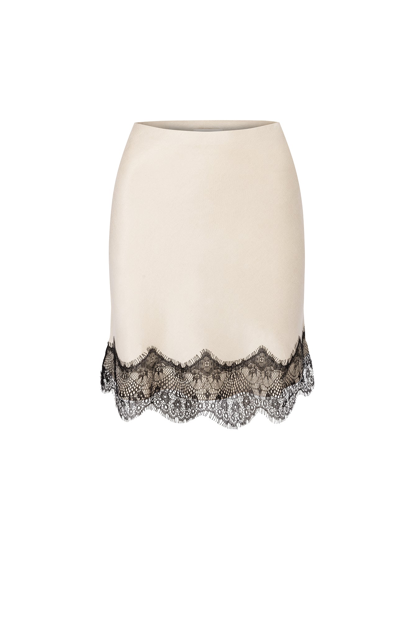 Lyocell & viscose skirt / 07 / 22 / pearl white