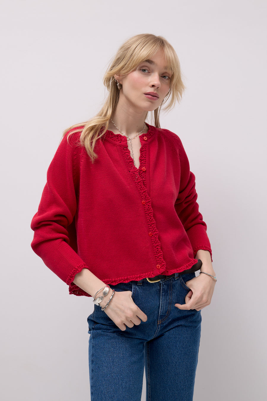 Cardigan in organic cotton / 16 / 18 / first hug