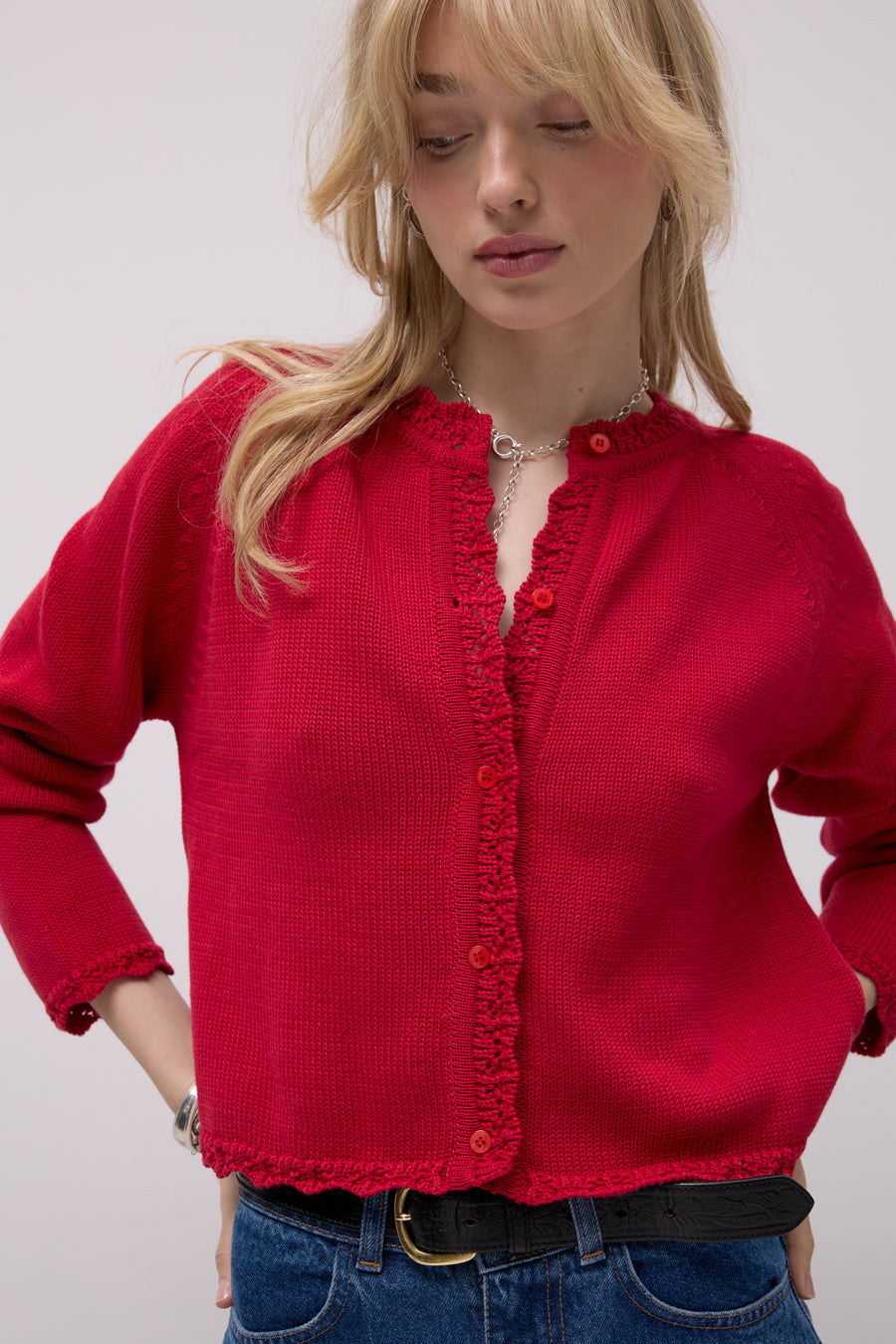 Cardigan in organic cotton / 16 / 18 / first hug