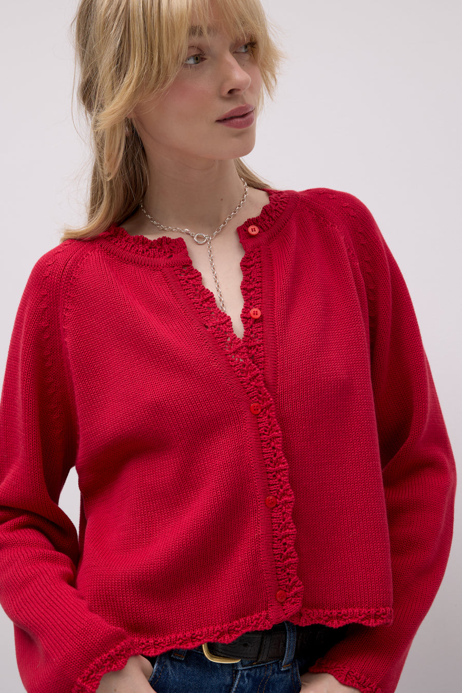 Cardigan in organic cotton / 16 / 18 / first hug