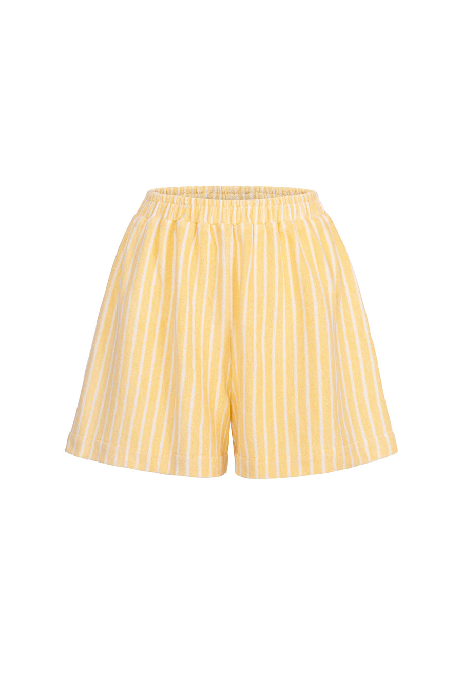 Shorts in cotton / 09 / 08 / lemon stripes