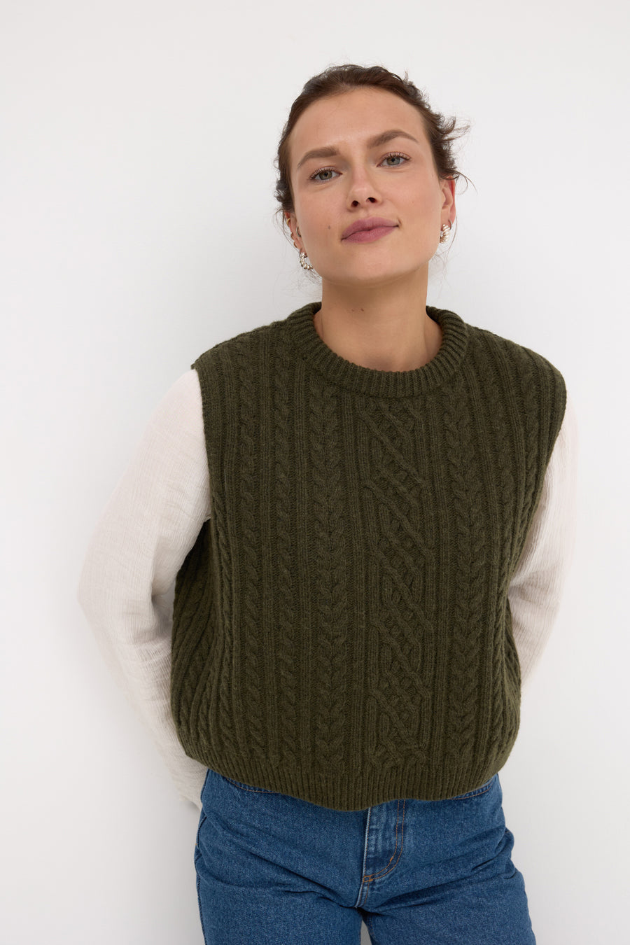 Vest in wool / 22 / 04 / forest shadow