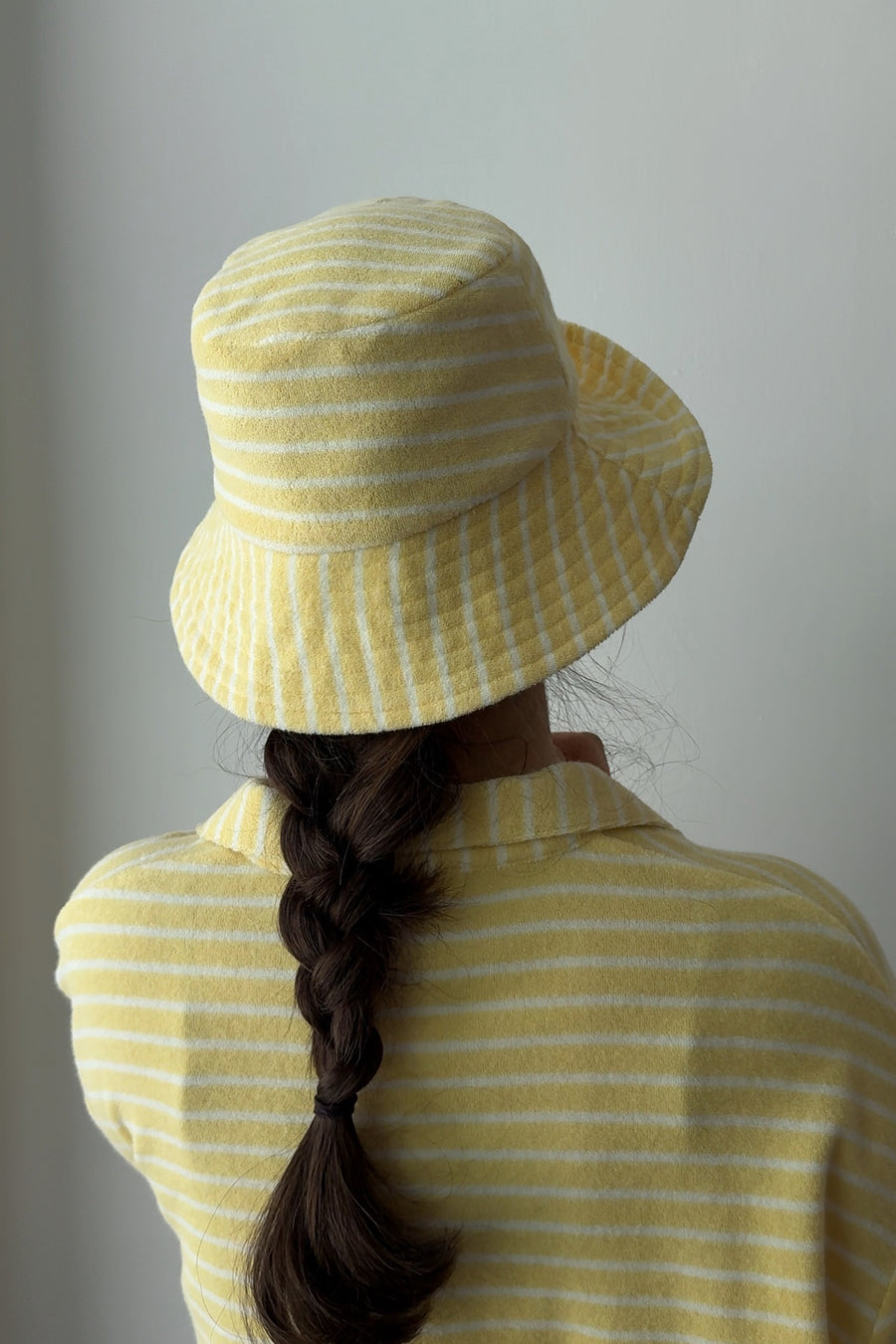 Terry cotton bucket hat / 21 / 09 / lemon stripes