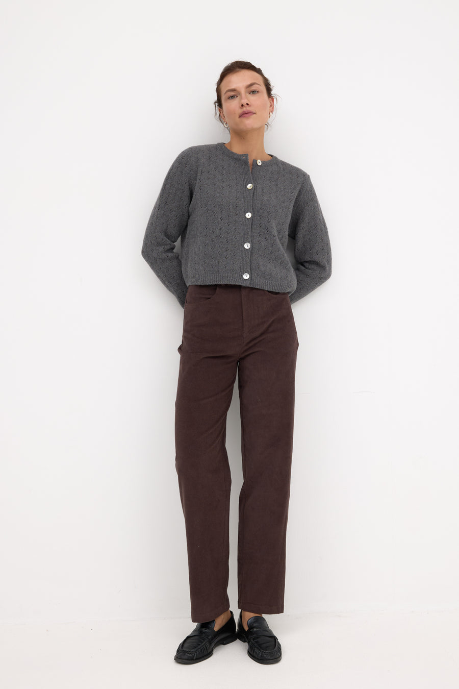 Trousers in cotton / 05 / 19 / mahogany brown