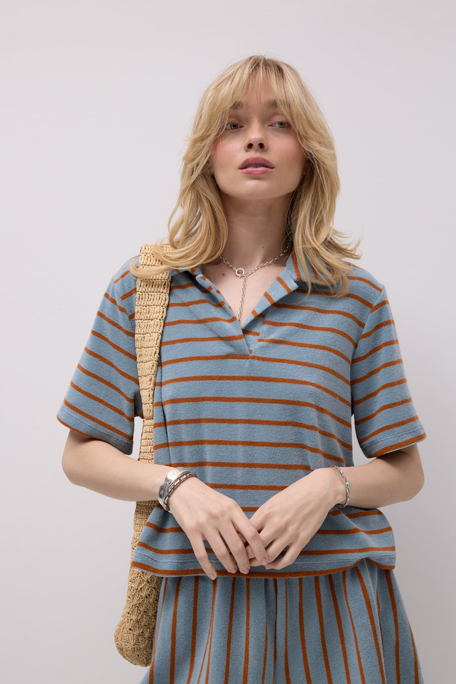 Shirt in cotton / 13 / 33 / marine stripes