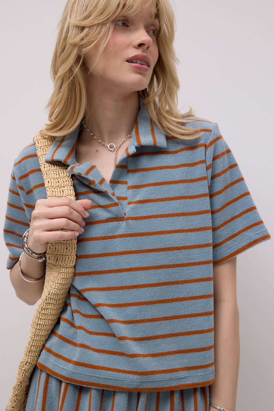 Shirt in cotton / 13 / 33 / marine stripes