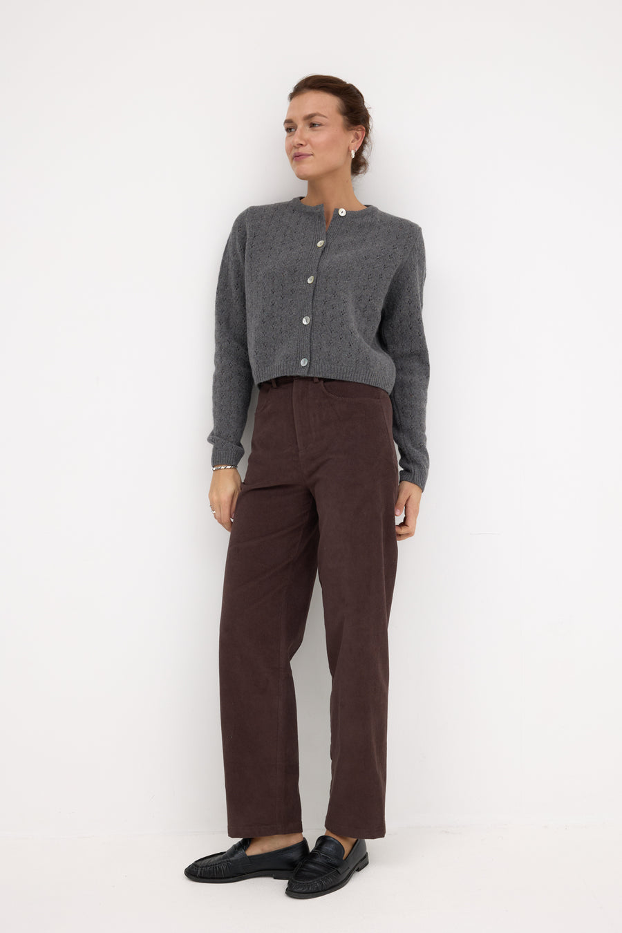 Trousers in cotton / 05 / 19 / mahogany brown