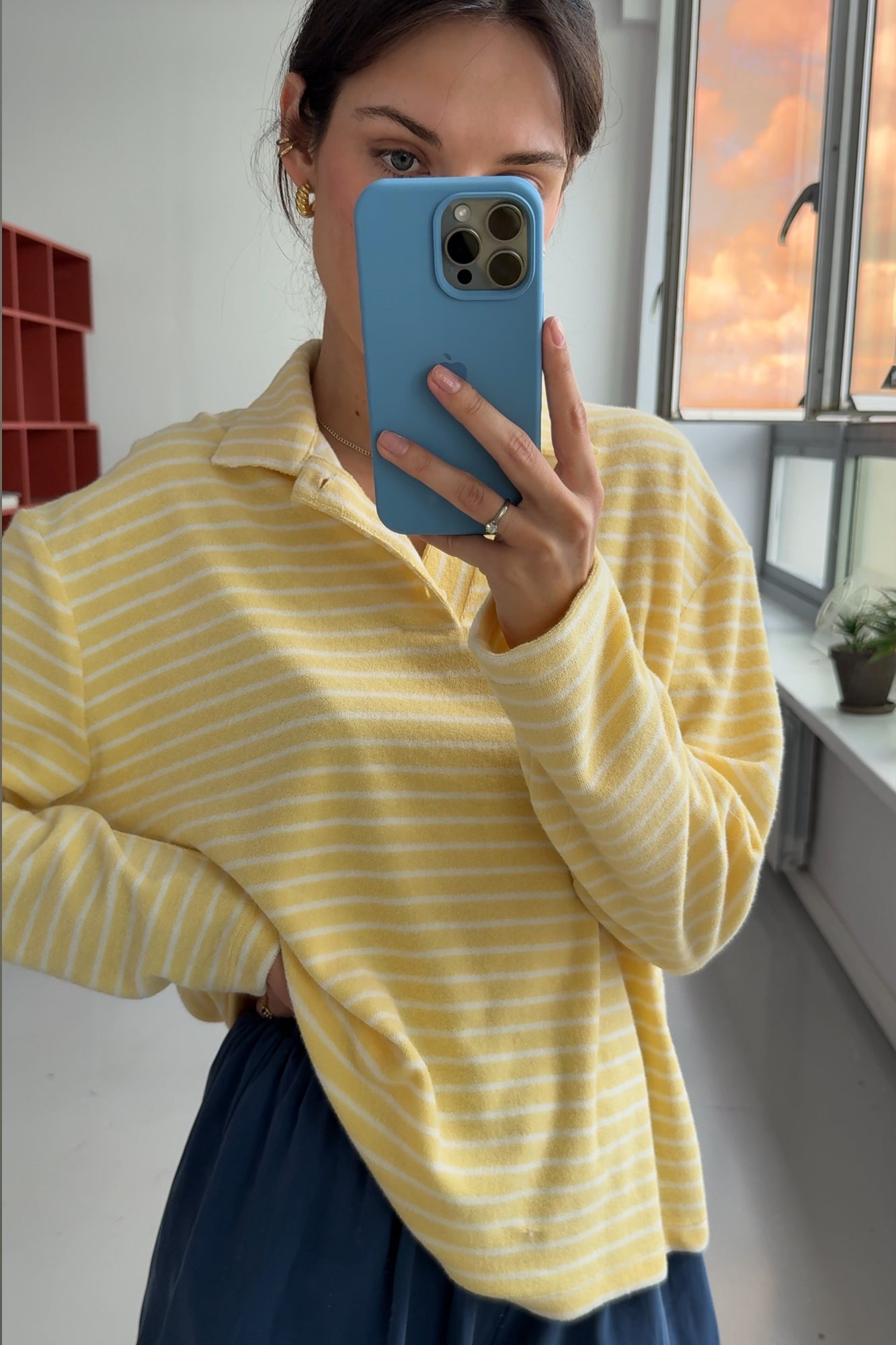 Polo shirt in cotton / 14 / 26 / lemon stripes