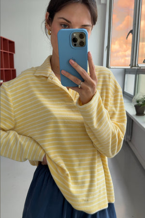 Polo shirt in cotton / 14 / 26 / lemon stripes