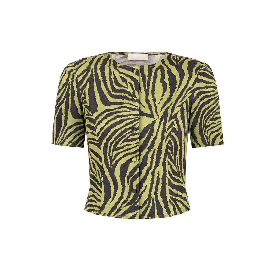 Shirt in viscose / 12 / 34 / onyx green
