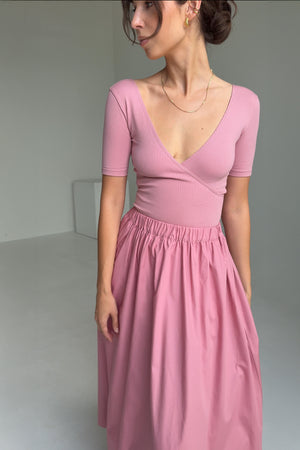 Skirt in organic cotton / 07 / 11 / raspberry shake