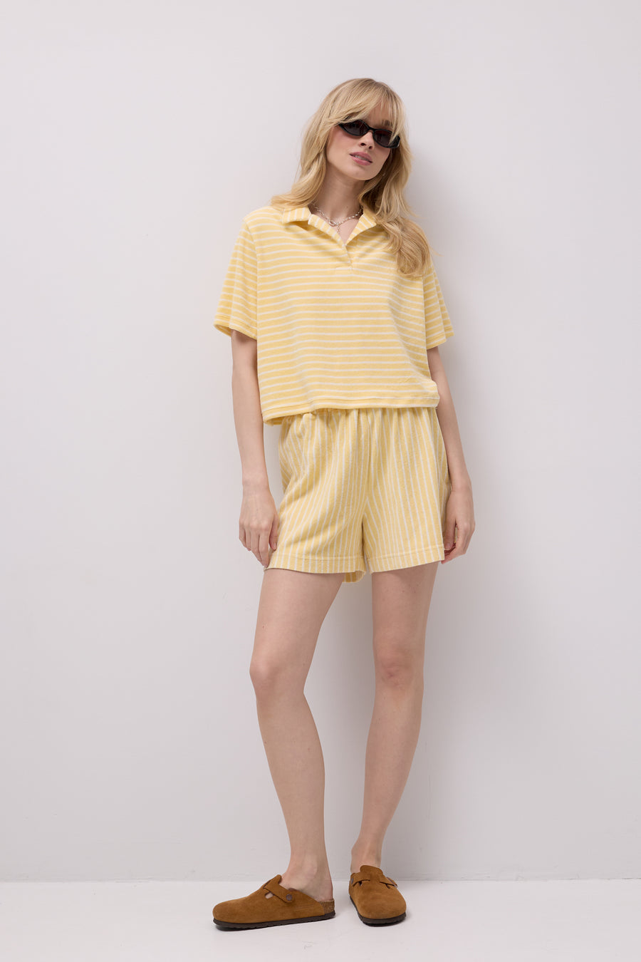 Shirt in cotton / 13 / 33 / lemon stripes