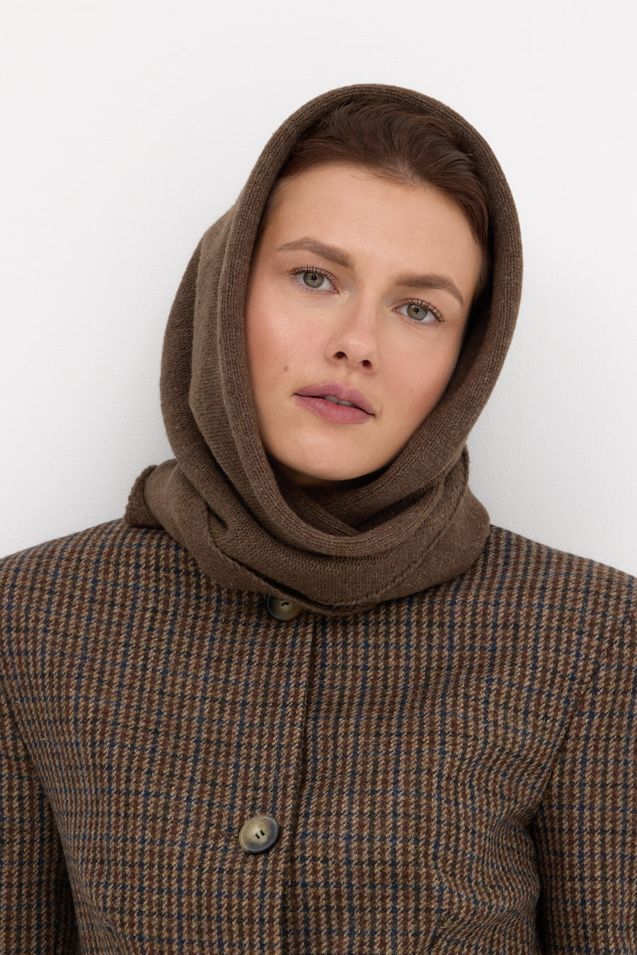 Scarf in wool / 21 / 17 / calm brown