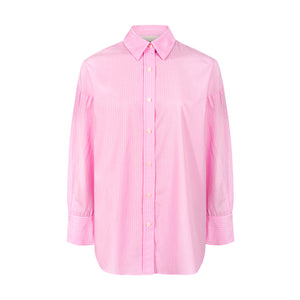 Shirt in cotton / 12 / 16 / pink stripes