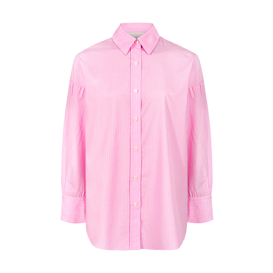 Shirt in cotton / 12 / 16 / pink stripes