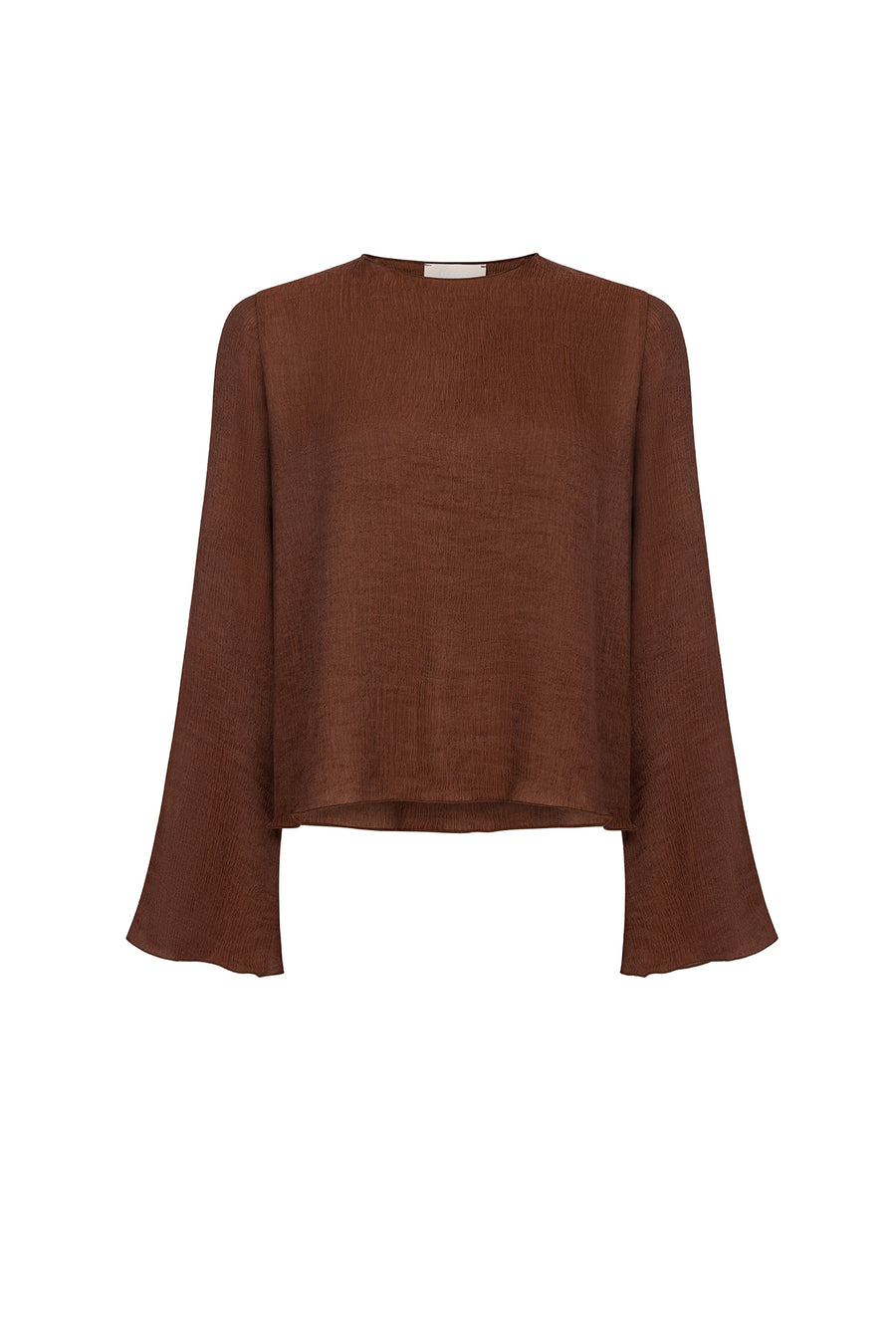 Blouse in viscose / 12 / 21 / dark wood