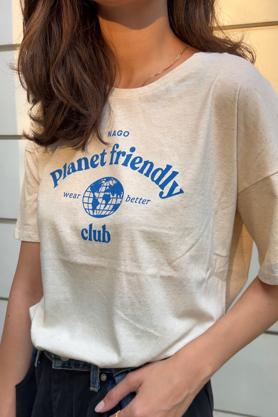 T-shirt in organic cotton & hemp blend / 13 / 02 / unbleached / vintage
