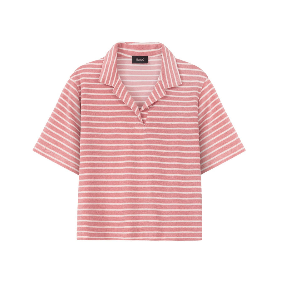 Shirt in cotton / 13 / 33 / coral stripes