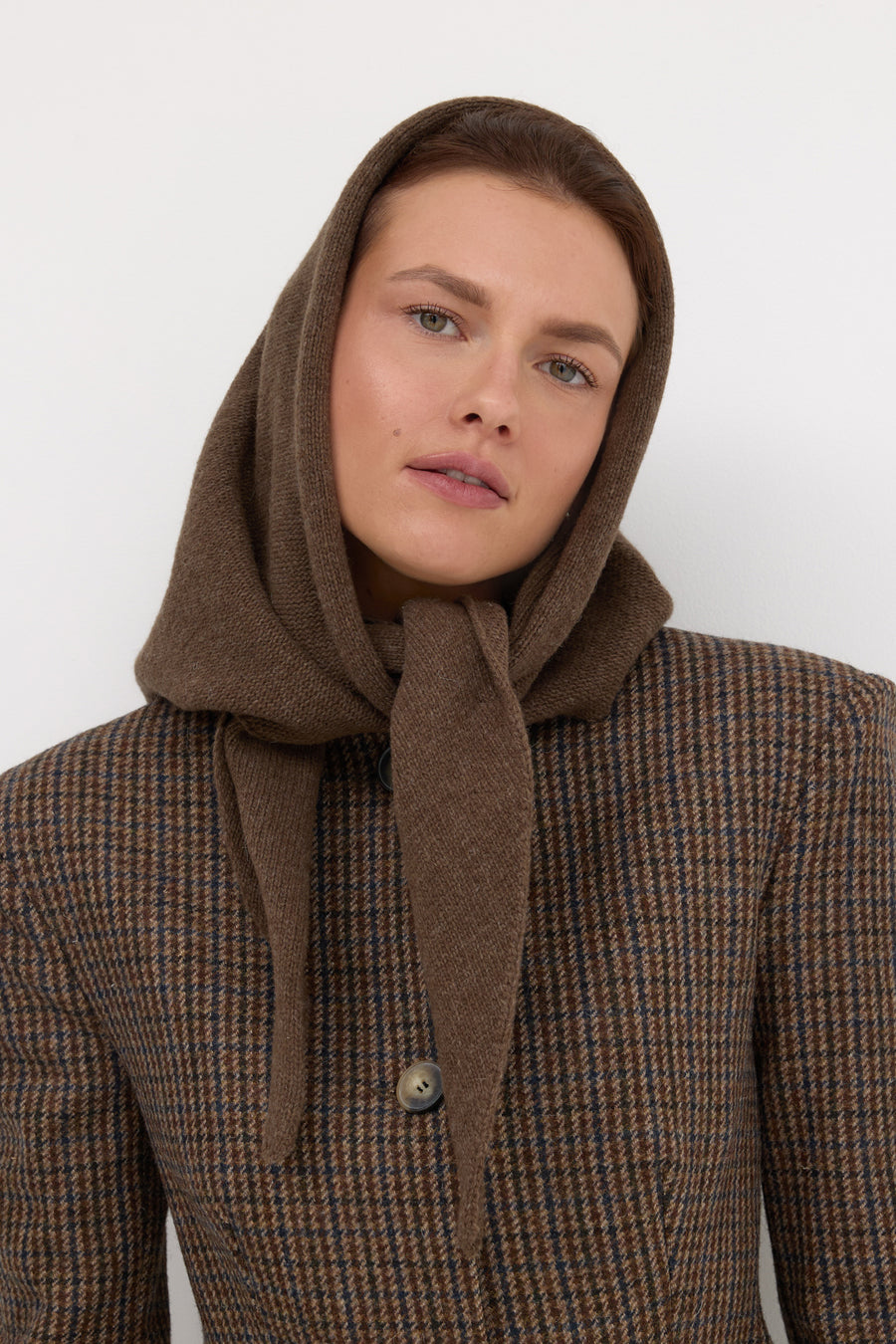 Scarf in wool / 21 / 17 / calm brown