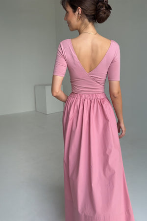 Skirt in organic cotton / 07 / 11 / raspberry shake