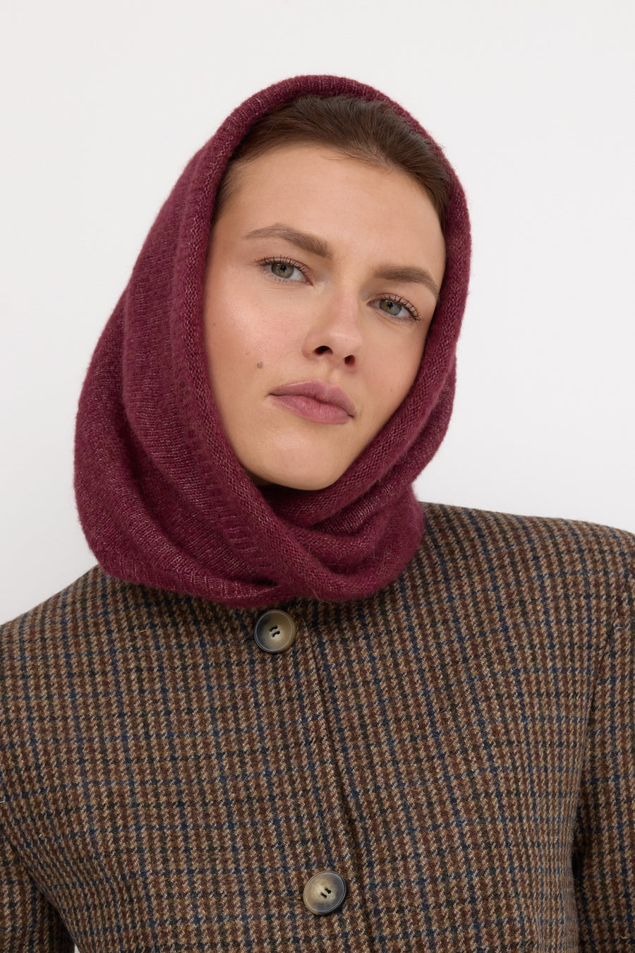 Alpaca-wool blend scarf / 21 / 24 / mauvewood
