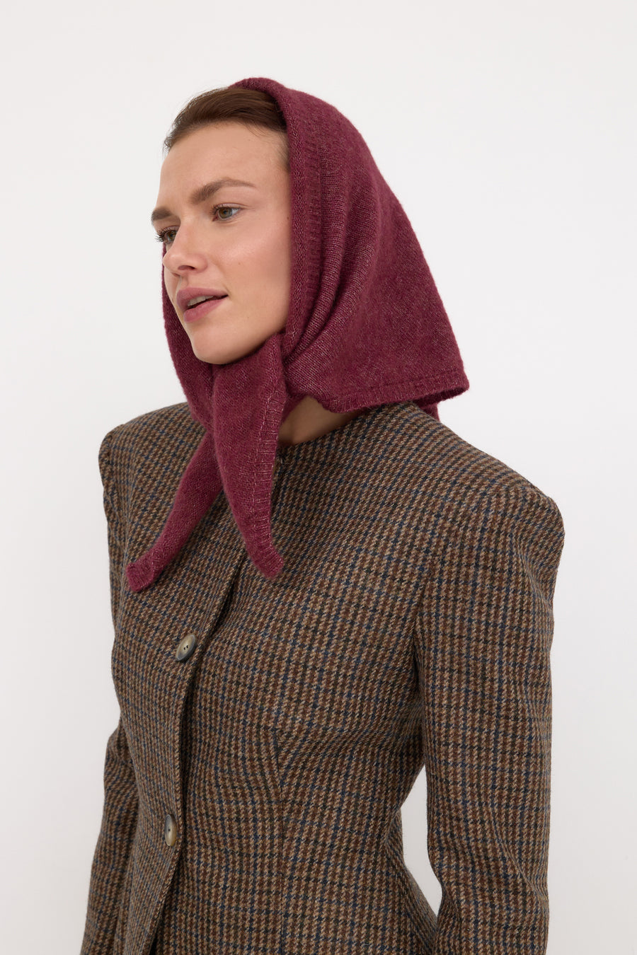 Alpaca-wool blend scarf / 21 / 24 / mauvewood