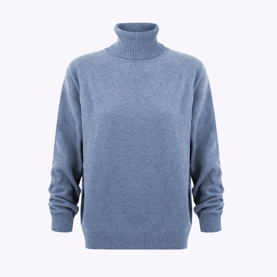 Sweater in merino wool / 16 / 13 / ocean blue
