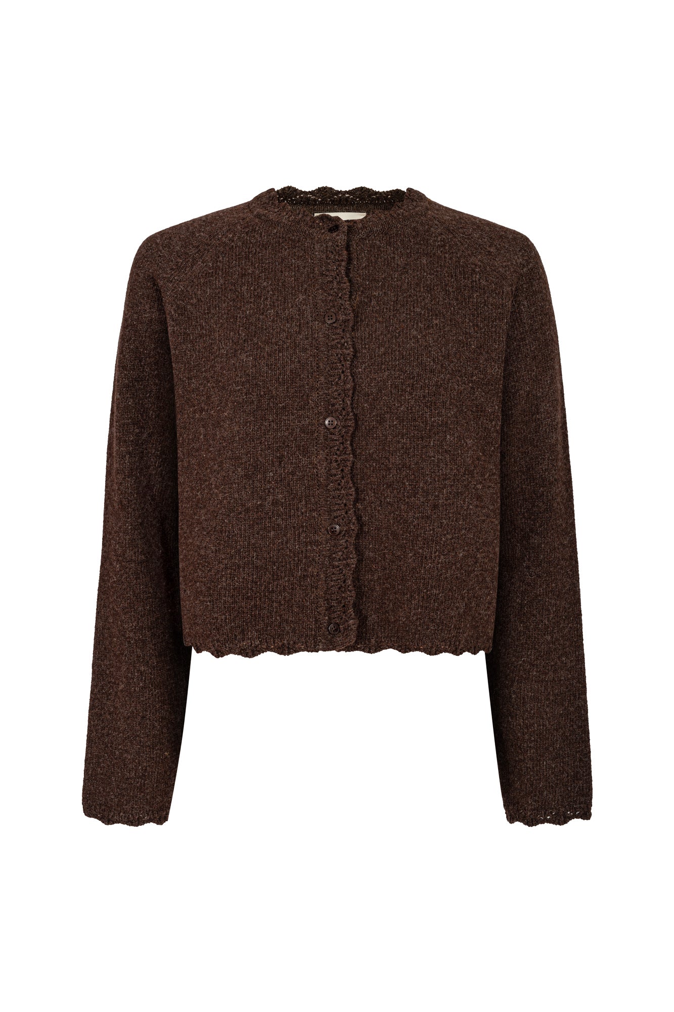 Cardigan in wool / 16 / 15 / dark brown