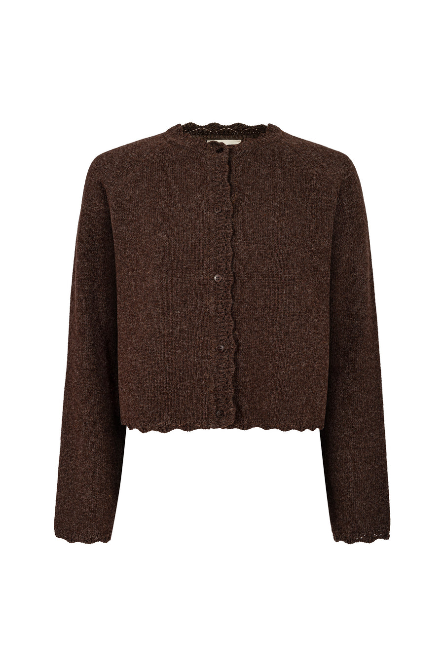Cardigan in wool / 16 / 15 / dark brown