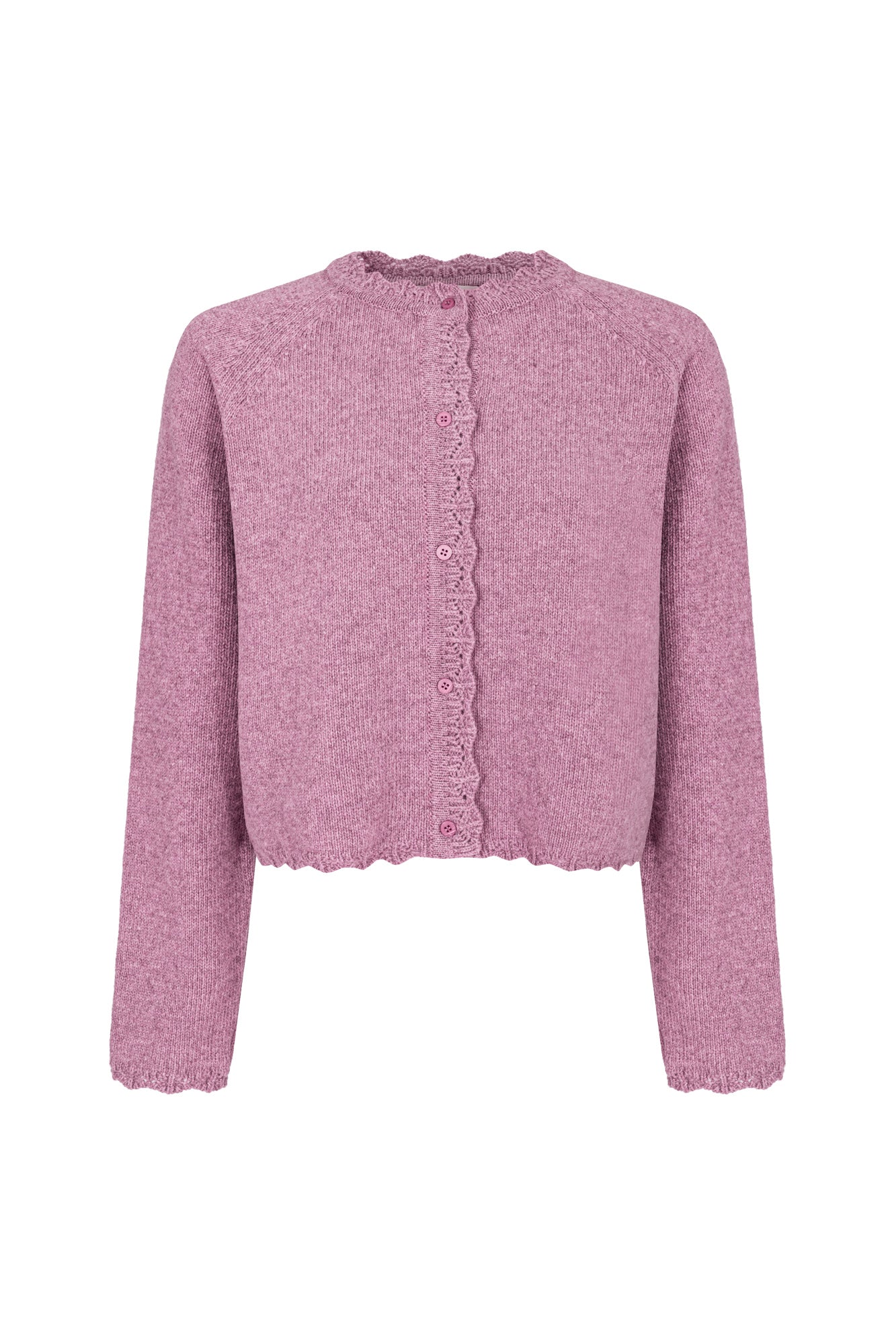 Cardigan in wool / 16 / 15 / rainy pink