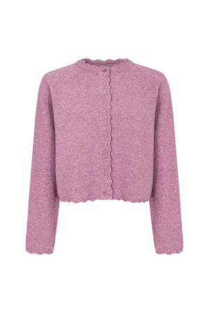 Cardigan in wool / 16 / 15 / rainy pink