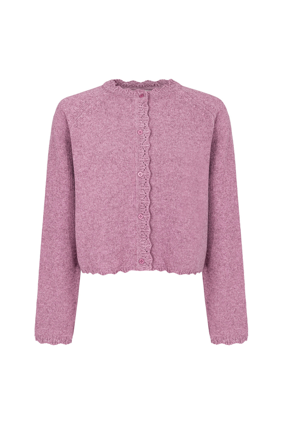 Cardigan in wool / 16 / 15 / rainy pink