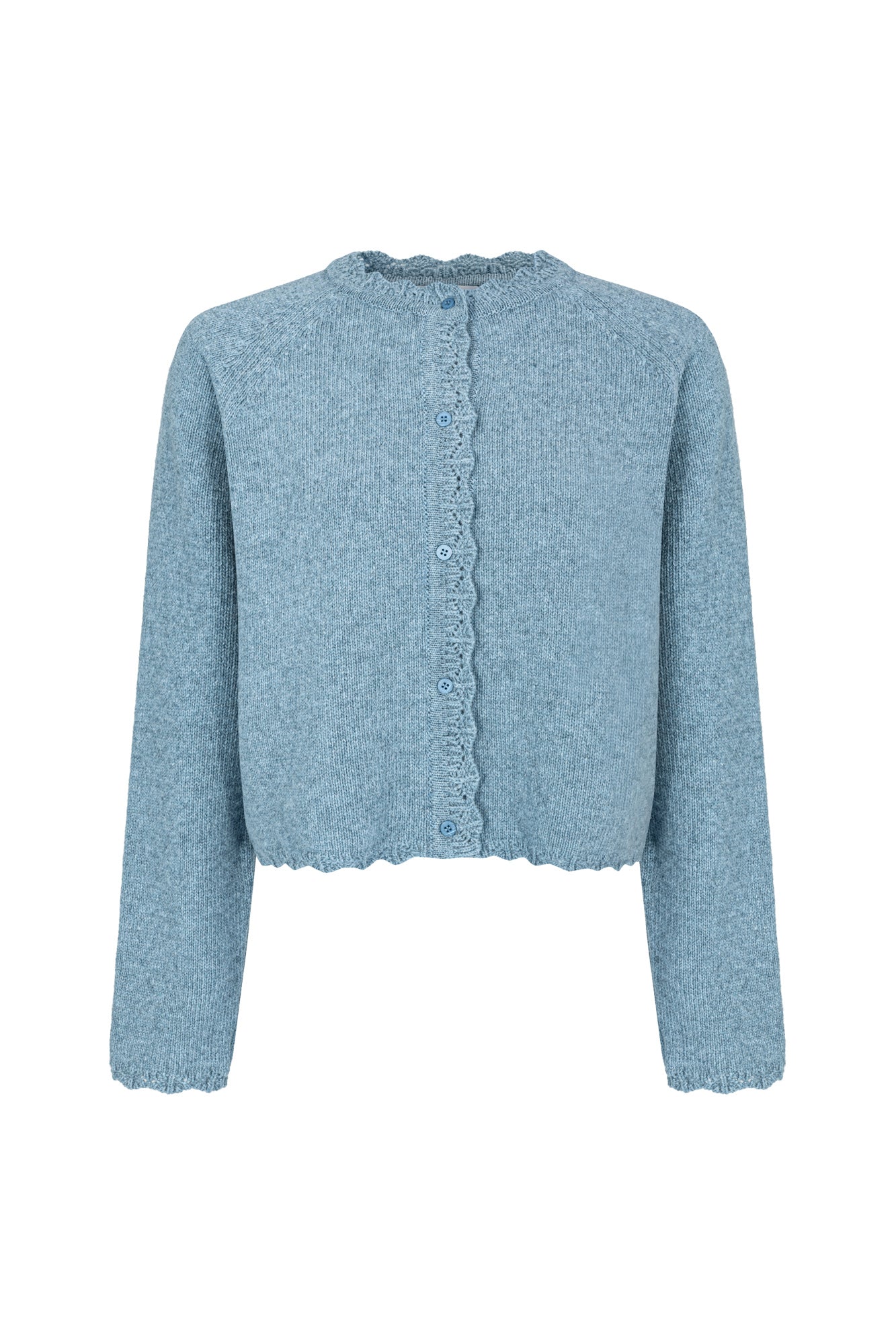 Cardigan in wool / 16 / 15 / storm blue