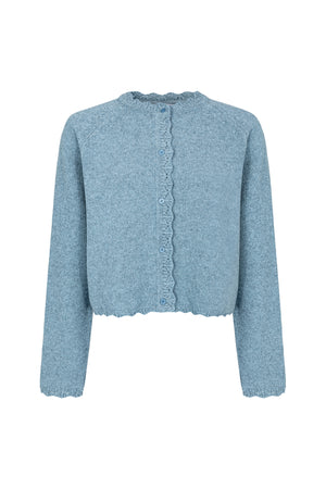 Cardigan in wool / 16 / 15 / storm blue