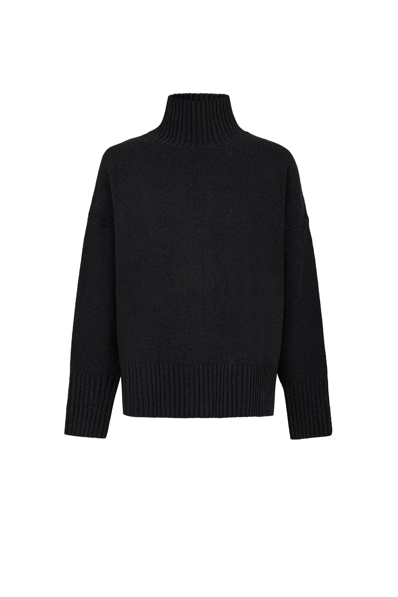 Turtleneck in wool / 16 / 16 / onyx black
