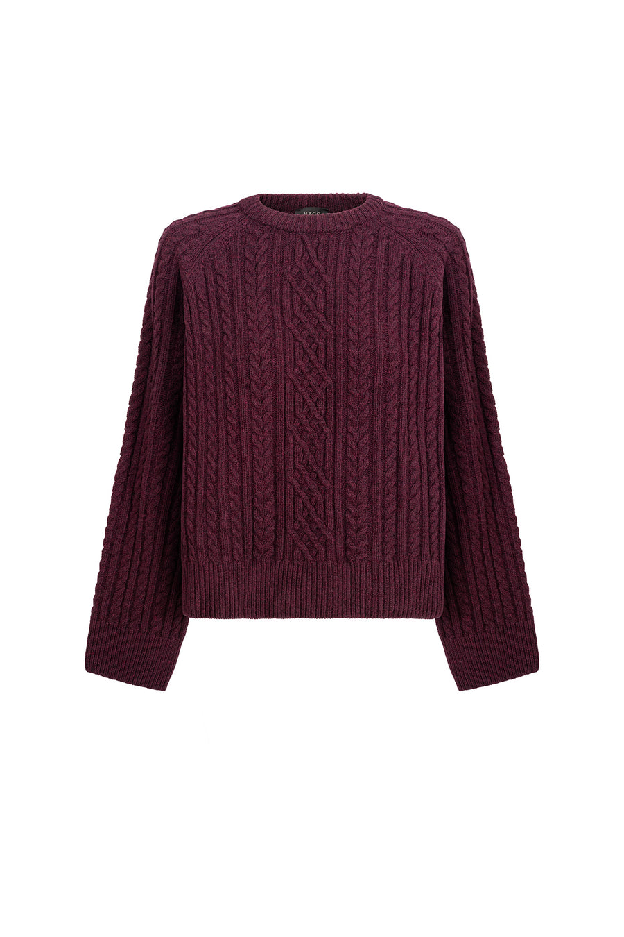 Sweater in wool / 16 / 19 / dark plum
