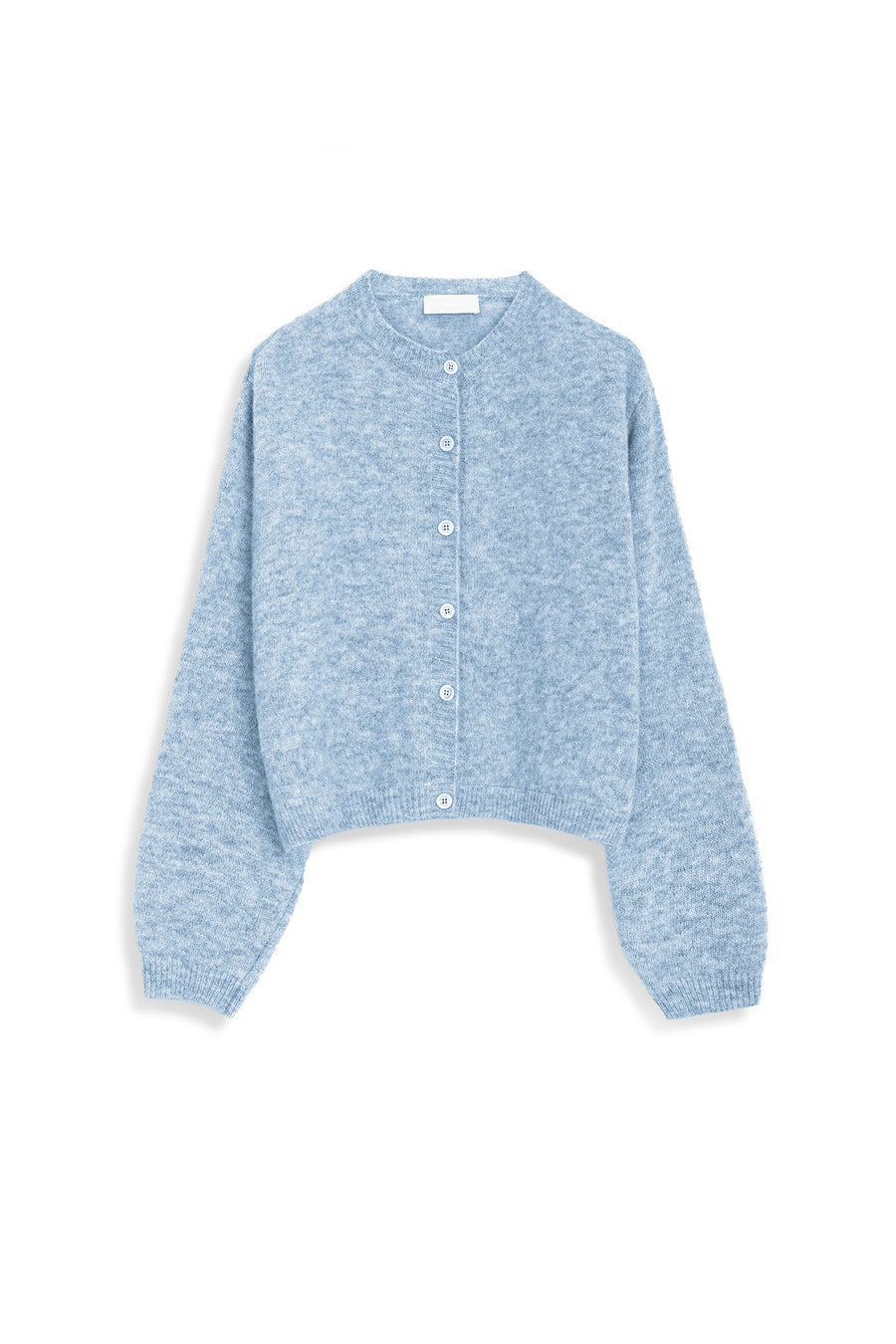 Alpaca wool-blend cardigan / 16 / 20 / glacier blue